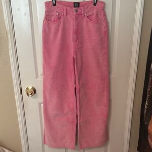 Pink Corduroy BDG High+Wide Women Jeans